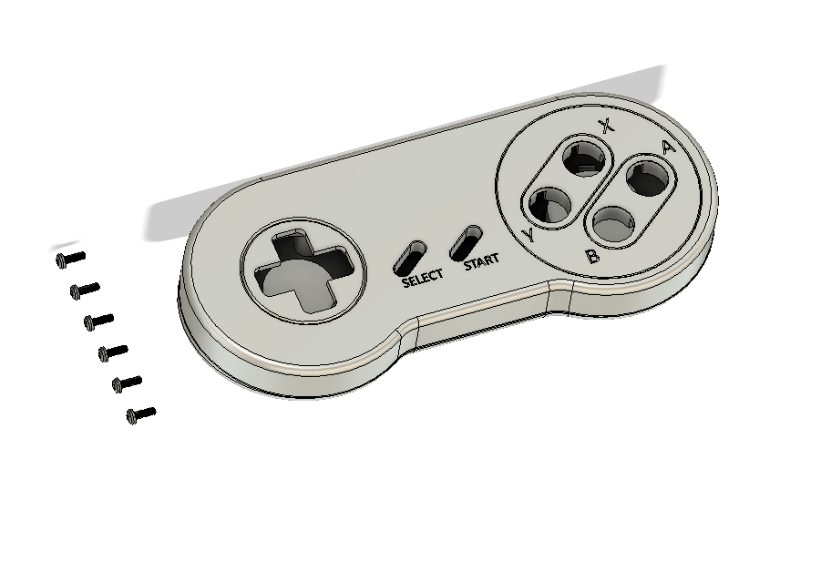 Super Nintendo (SNES) Metal Controller Housing Set - Boxy Pixel